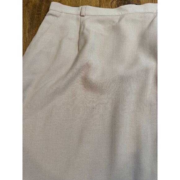 NWT Madison Studio Basic Wool Skirt Lined Long Length Camel Tan Womens Size 16 - Picture 3 of 7